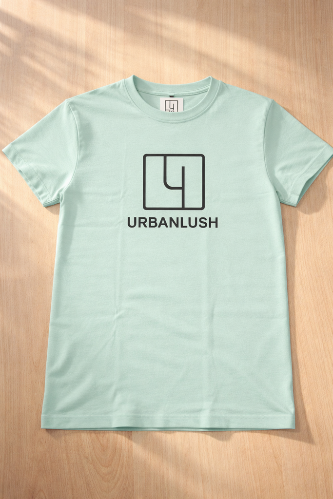 Men’s Urbanlush Graphic Short Sleeve T-Shirt – Light Green