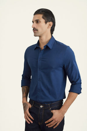 Men’s Classic Blue Full Sleeve Shirt